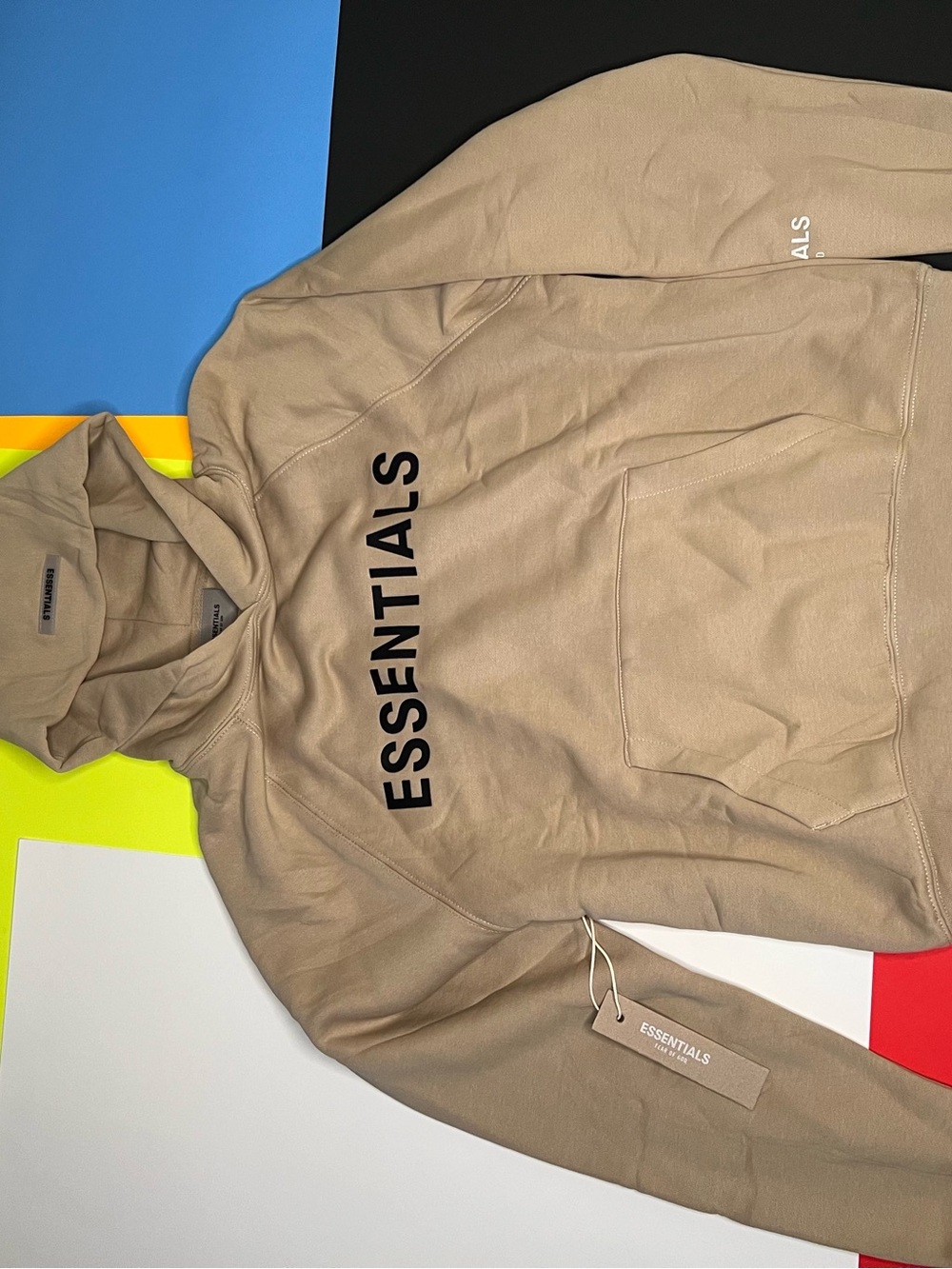 Fear of God ESSENTIALS Tan Pullover Hoodie